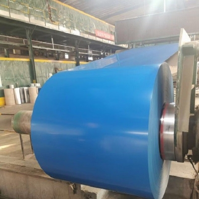 le grain en bois de 914mm a enduit le Galvalume d'une première couche de peinture la bobine qu'en acier pour faire la bande froide a soudé des tuyaux