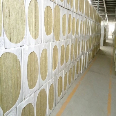 Panneau de laine de roche de forme de rectangle pour l'isolation thermique de mur extérieur