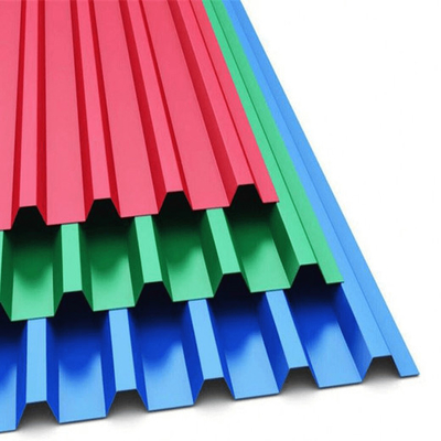 26 feuille ondulée enduite de couleur en acier de bobine de la mesure 55% PPGL