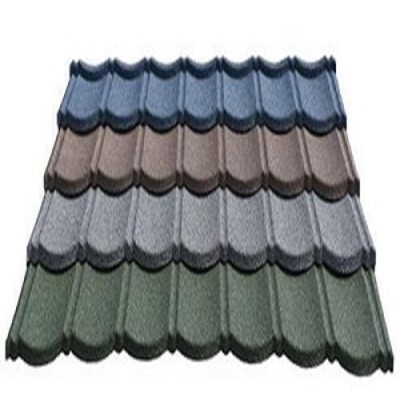 Poids léger 0.4mm 0.8mm de tuile de toiture enduite par pierre en acier de Galvalume de zinc
