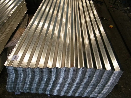 Dx51d Z100 SGCC Tôle d'acier galvanisé Feuille de toiture en métal de zinc en tôle ondulée