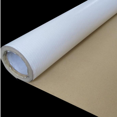 Revêtement renforcé blanc de papier d'emballage de canevas de film de l'isolation composée pp de papier d'aluminium