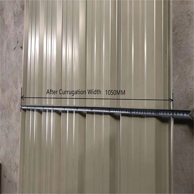 La largeur 1200mm a ridé la feuille en acier galvanisée de toit pour des matériaux de construction