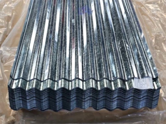 Dx51d GI tôle en acier ondulé revêtue de zinc tôle de toiture ondulée galvanisée