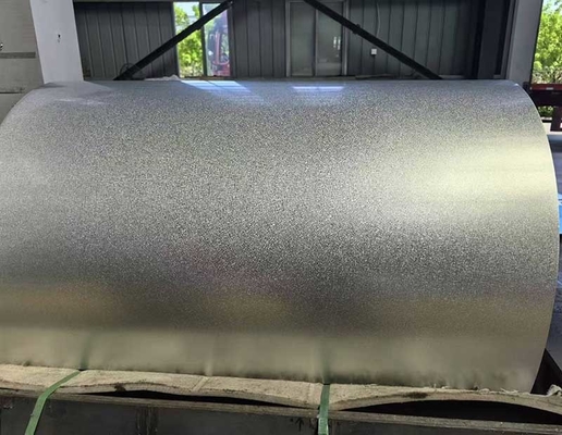 EN Norme galvalume en tôle d'acier en bobine revêtue de zinc AZ30-AZ150g/m2 Surface chromée