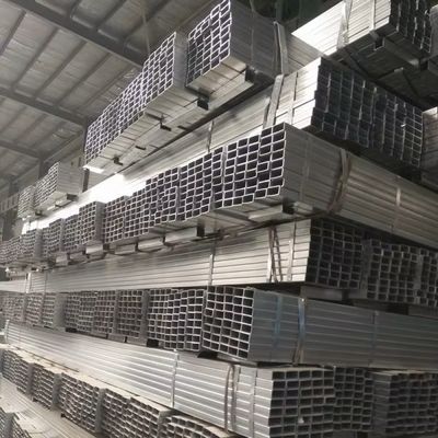 Les sections structurelles ont galvanisé le tube carré d'acier au carbone de tuyau d'acier