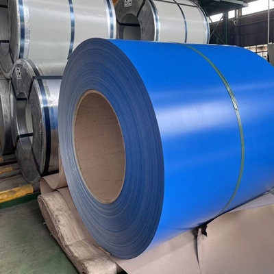 Bobine d'acier Galvalume prépeinte ASTM A755, revêtement PVDF pour toiture et bardage