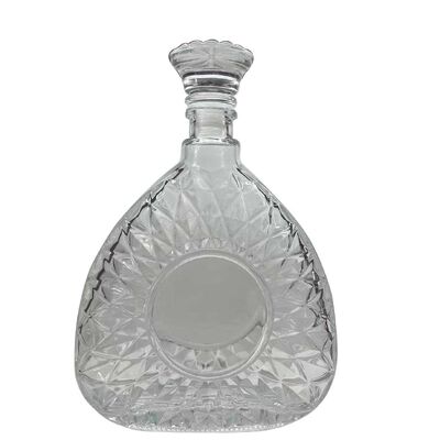 Clear Thick Wall Glass Bottle Custom Shape for Beverage Packaging