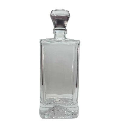 Clear Thick Wall Glass Bottle Custom Shape for Beverage Packaging