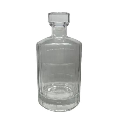 Clear Thick Wall Glass Bottle Custom Shape for Beverage Packaging