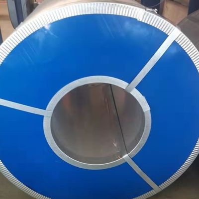 nettoyage d'individu en acier enduit d'une première couche de peinture bleu de bobine de Galvalume de 610mm
