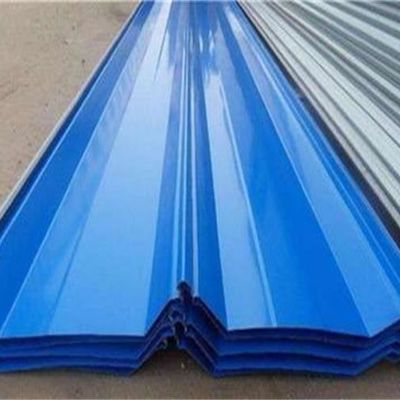 La couleur a enduit la bobine en acier ondulée de PPGL, galvalume de 55% avec la couleur a enduit le métal ondulé utilisé dans l'entrepôt