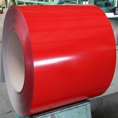 La couleur rouge a enduit la bobine d'une première couche de peinture en acier de Galvalume pour couvrir le PE PVDF SMP G550 AZ70