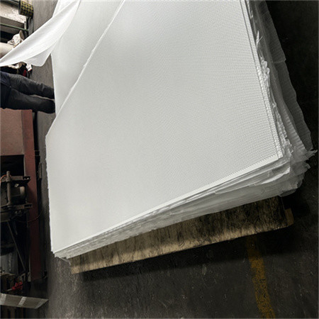 Feuillard perforé en aluminium blanc feuille en aluminium de 0.8mm x de 1220mm avec des trous